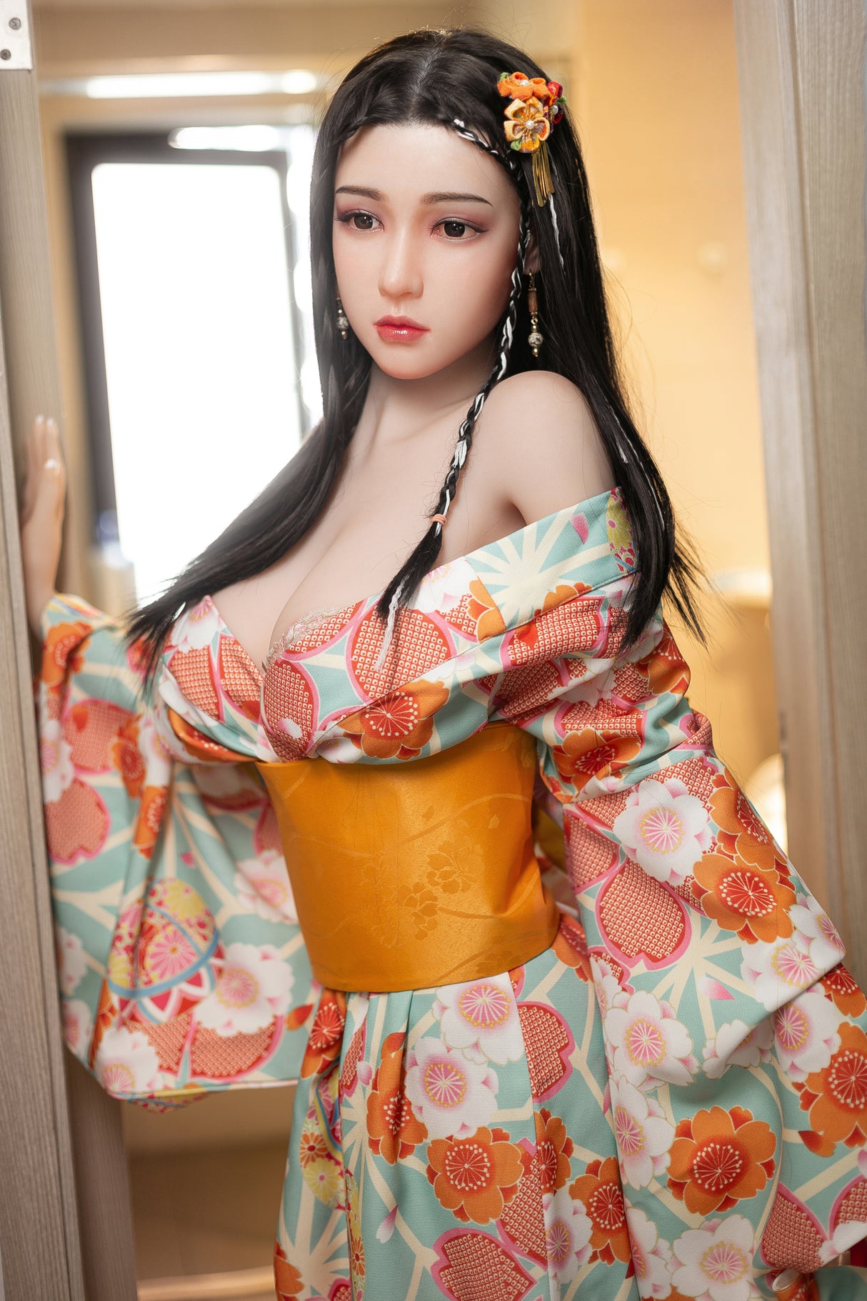 #3: 158cm E-Cup Lifelike TPE Body Silicone Head Sex Doll-Aibei