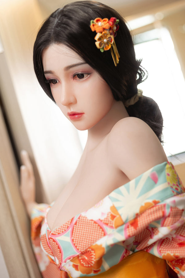 #3: 158cm E-Cup Lifelike TPE Body Silicone Head Sex Doll-Aibei