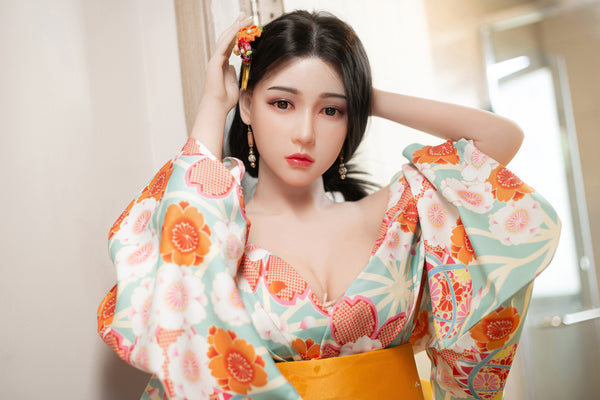 #3: 158cm E-Cup Lifelike TPE Body Silicone Head Sex Doll-Aibei