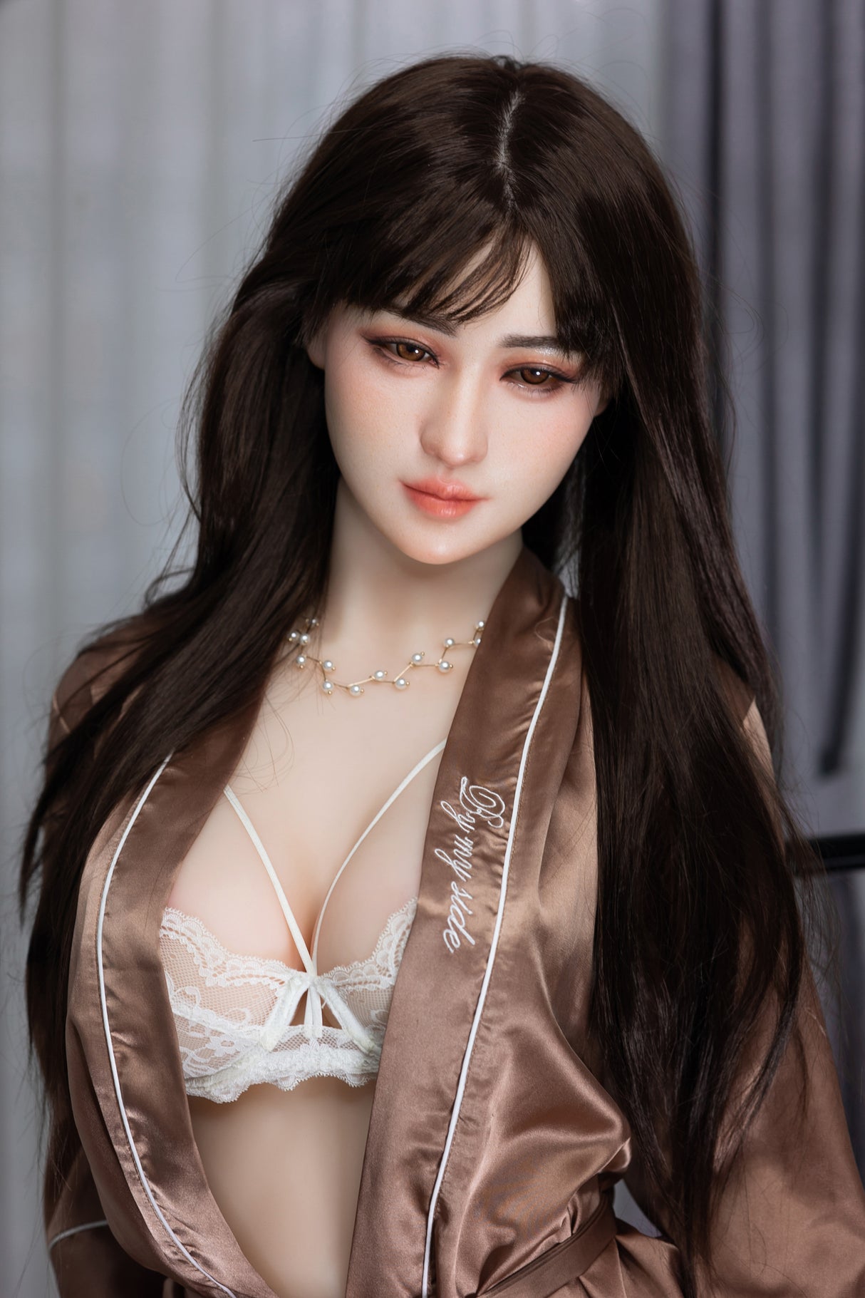 #1: 158cm E-Cup Lifelike TPE Body Silicone Head Sex Doll-Aibei