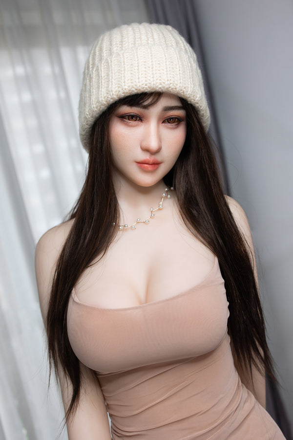 #1: 158cm E-Cup Lifelike TPE Body Silicone Head Sex Doll-Aibei