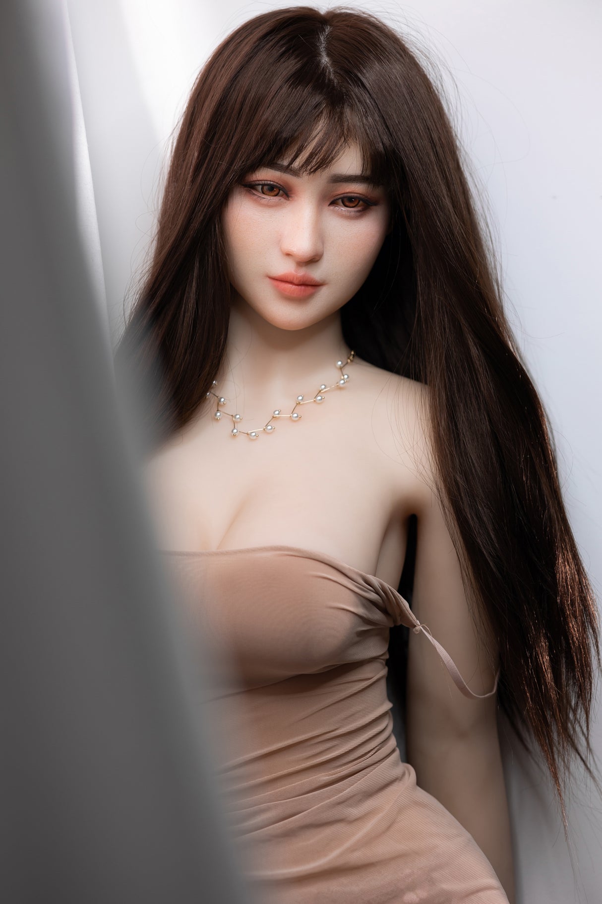 #1: 158cm E-Cup Lifelike TPE Body Silicone Head Sex Doll-Aibei