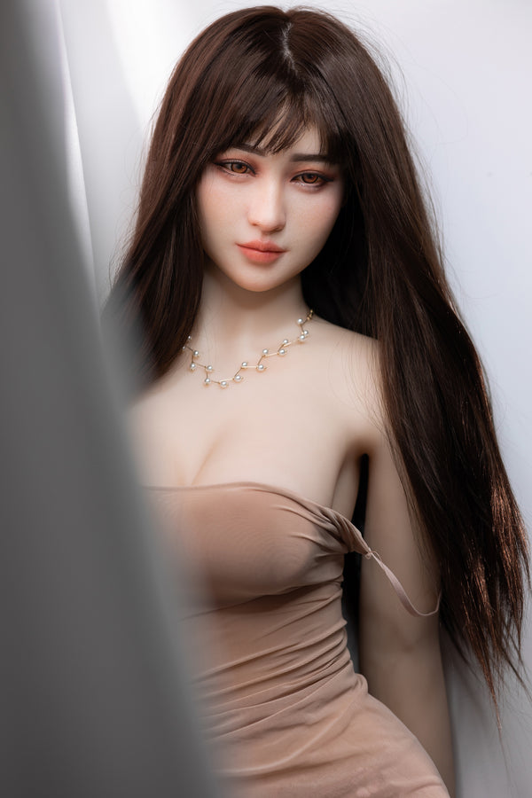 #1: 158cm E-Cup Lifelike TPE Body Silicone Head Sex Doll-Aibei