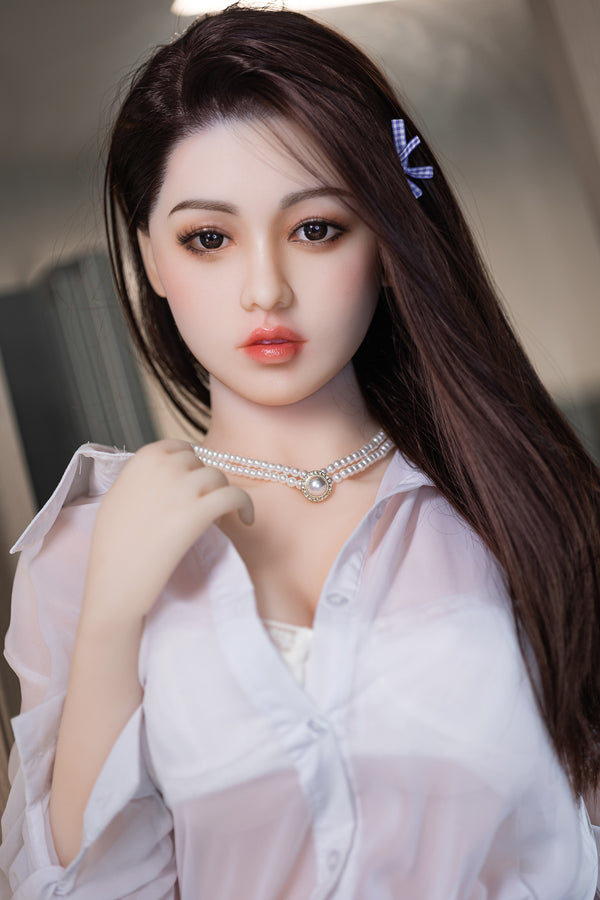 #8: 165cm G-Cup Lifelike TPE Body Silicone Head Sex Doll-Aibei