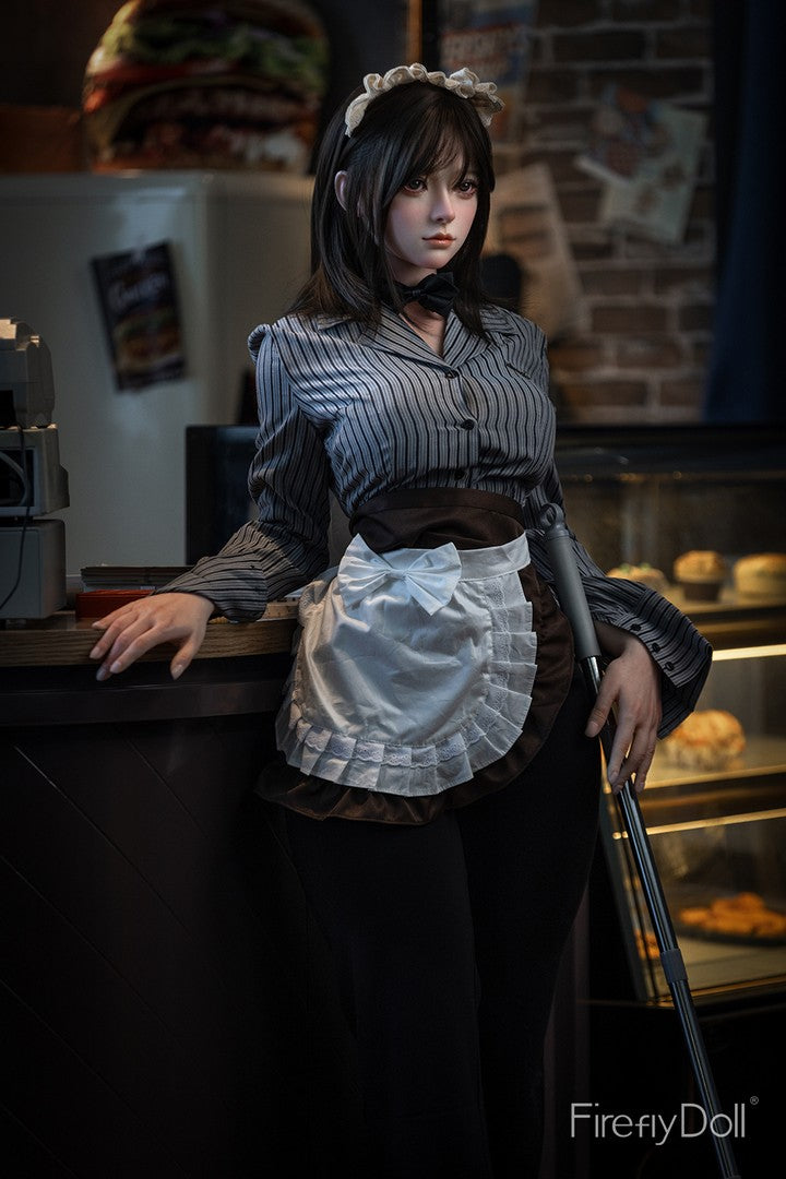 C001 Liuli: 159cm E-cup Hamburger Restaurant Silicone Sex Doll
