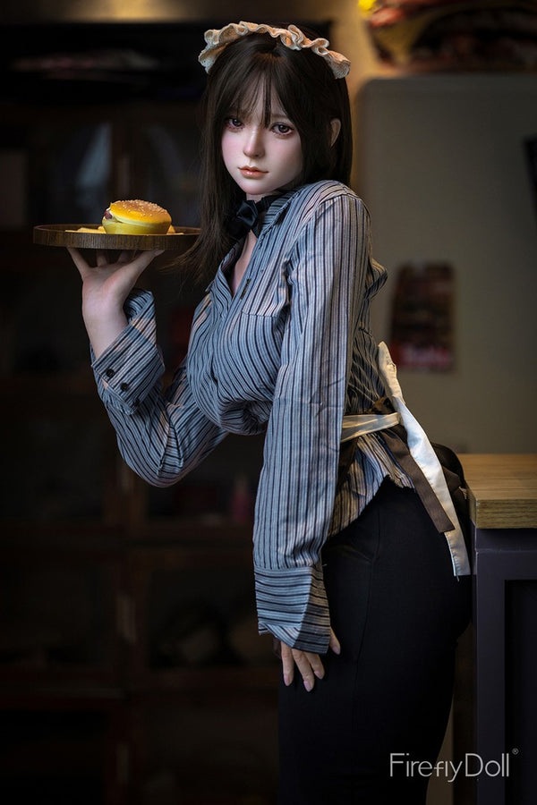 C001 Liuli: 159cm E-cup Hamburger Restaurant Silicone Sex Doll