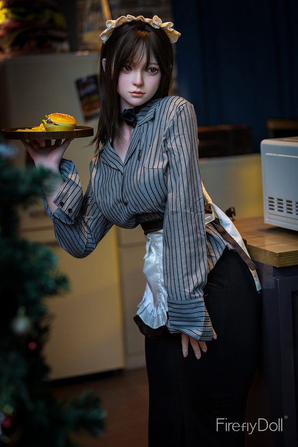 C001 Liuli: 159cm E-cup Hamburger Restaurant Silicone Sex Doll