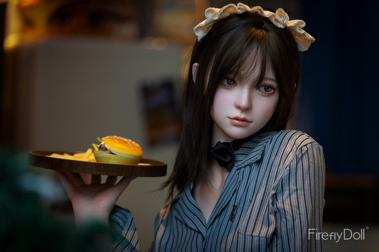 C001 Liuli: 159cm E-cup Hamburger Restaurant Silicone Sex Doll