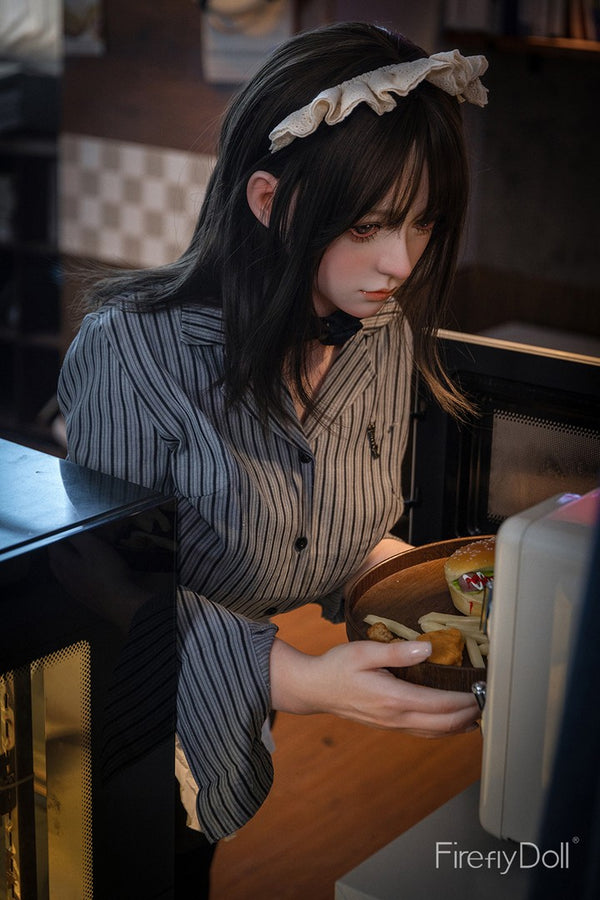 C001 Liuli: 159cm E-cup Hamburger Restaurant Silicone Sex Doll