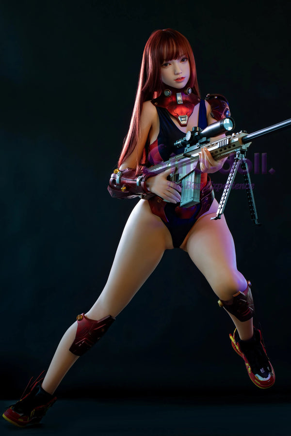 Linqiu: 167cm K-Cup Gun Girl Big Boobs Sex Doll-Soft Max Series