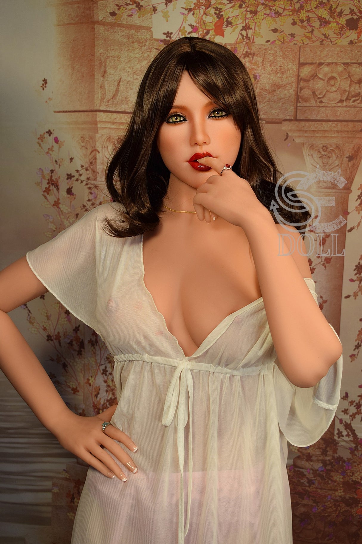 Kitty.F : Poupée Sexuelle Réaliste en TPE SEDOLL 163cm Bonnet E | Poupée Robot Sexuelle pour Fellation et Tour de Taille Disponible