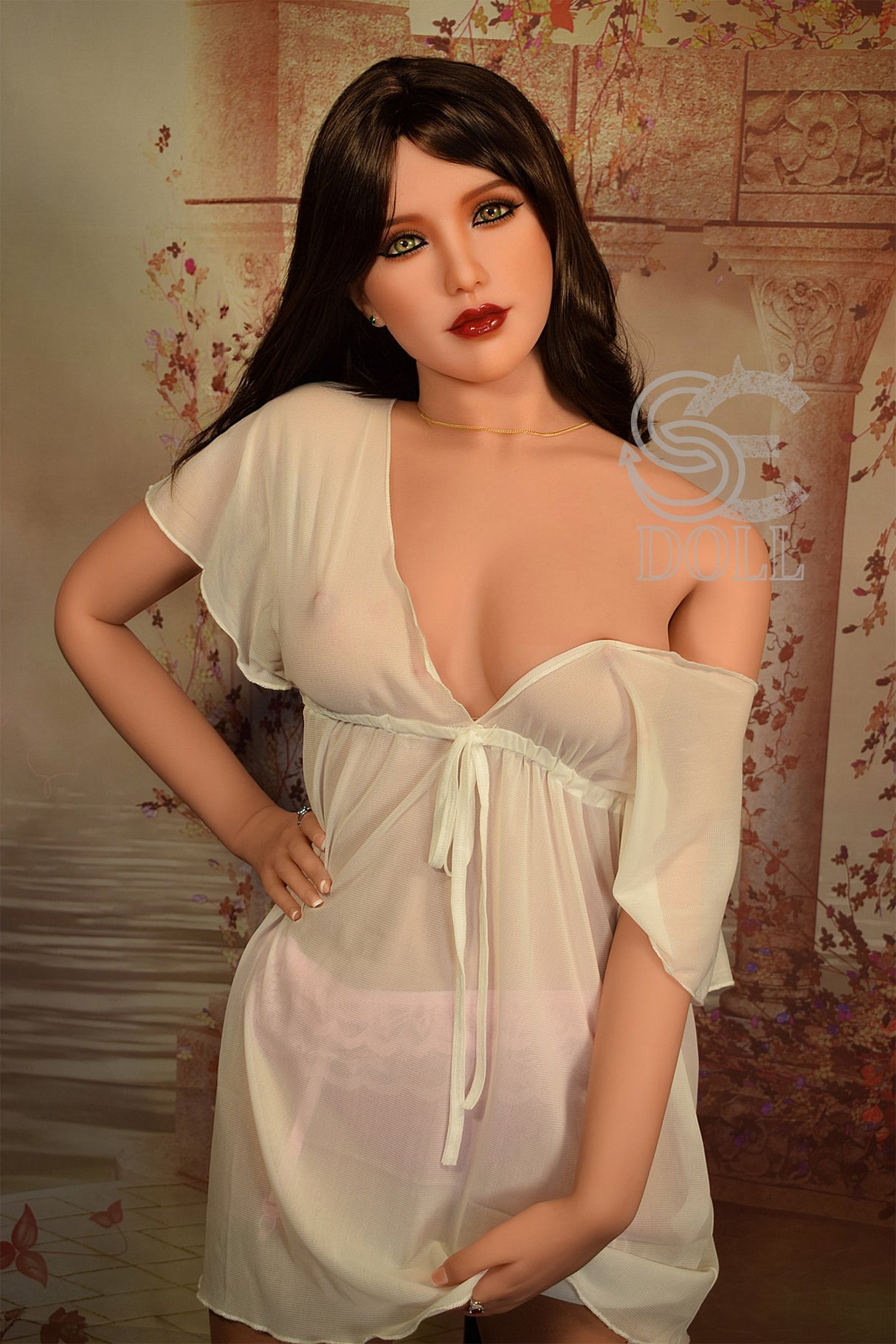 Kitty.F : Poupée Sexuelle Réaliste en TPE SEDOLL 163cm Bonnet E | Poupée Robot Sexuelle pour Fellation et Tour de Taille Disponible