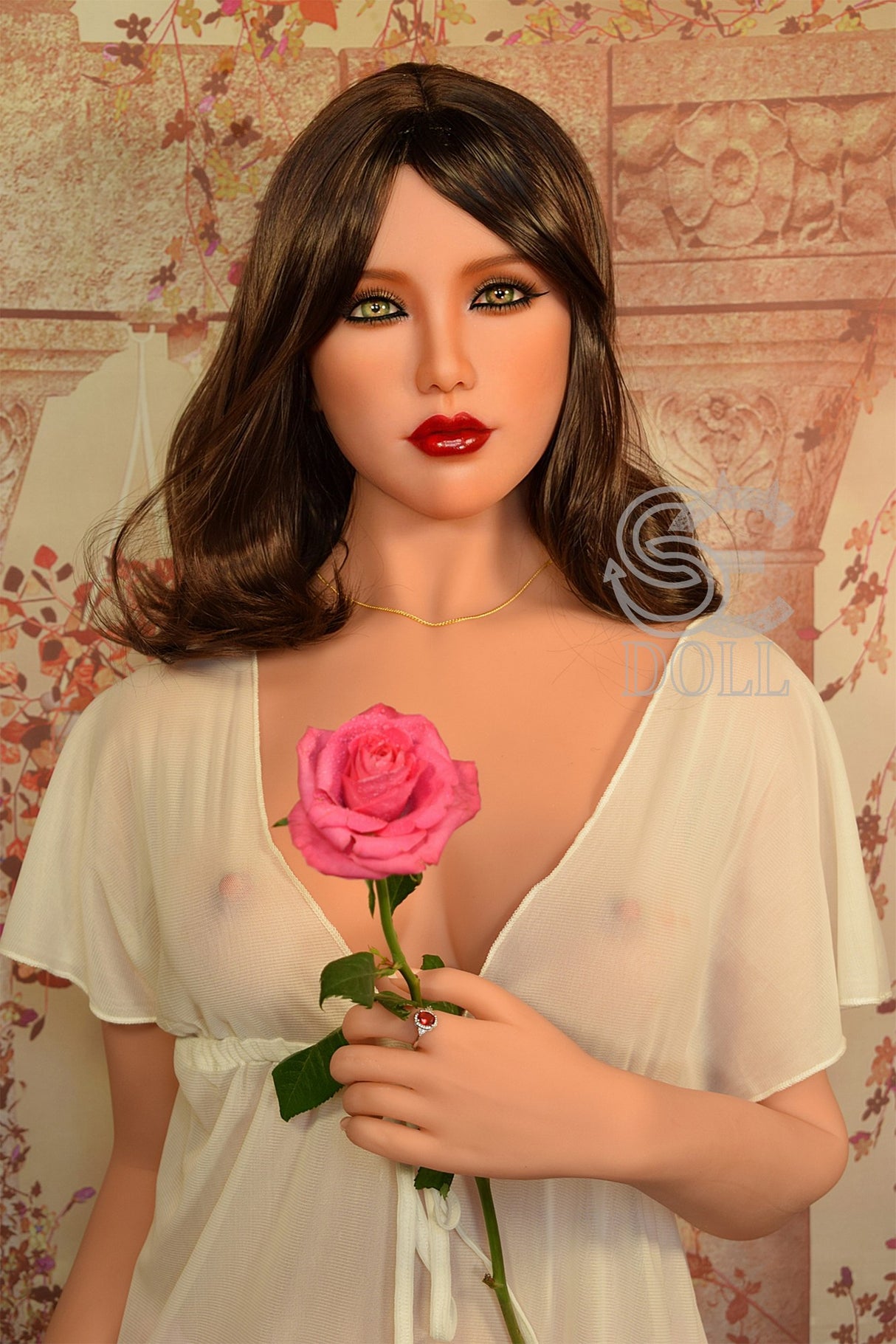 Kitty.F : Poupée Sexuelle Réaliste en TPE SEDOLL 163cm Bonnet E | Poupée Robot Sexuelle pour Fellation et Tour de Taille Disponible