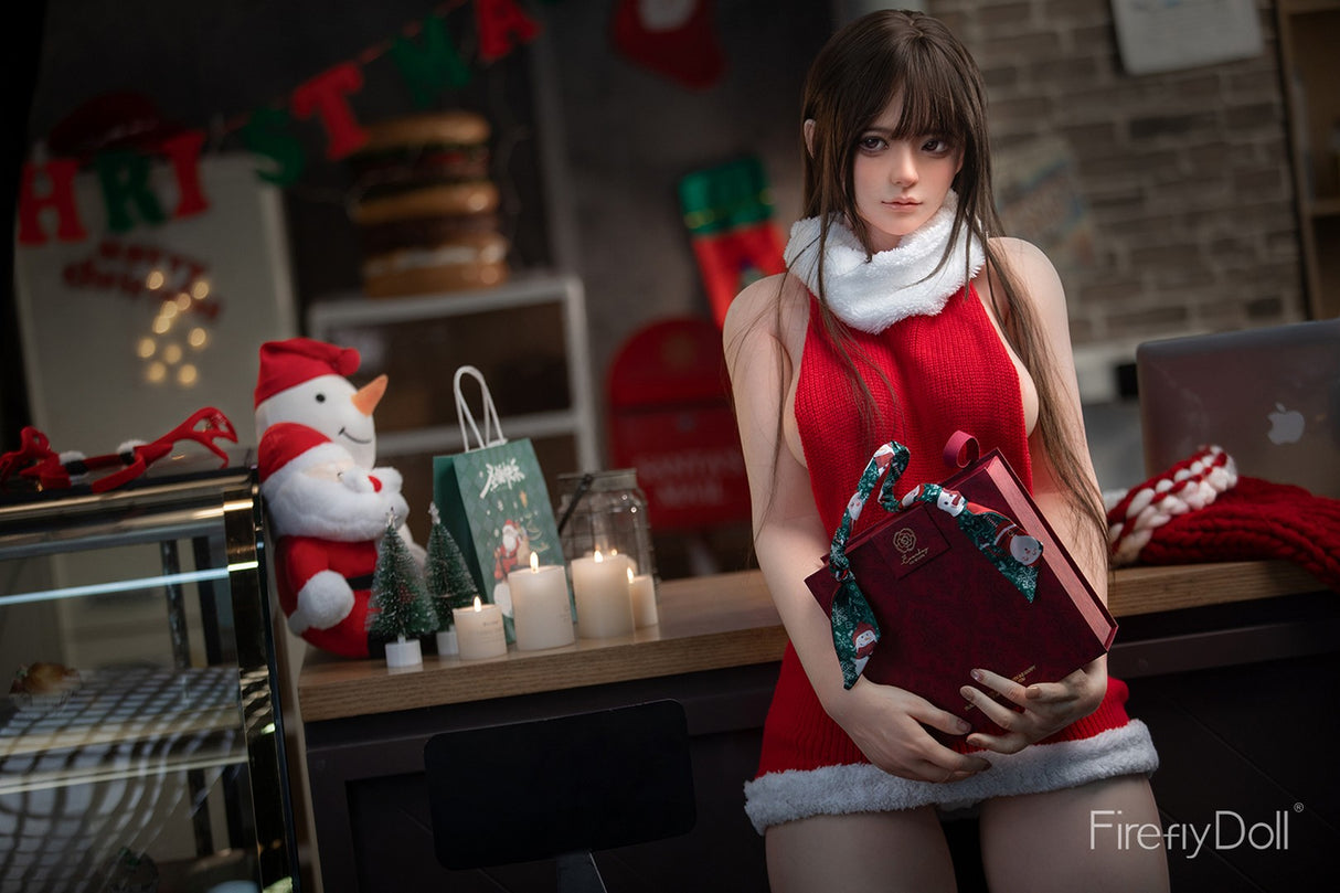 C001 Liuli: 159cm E-cup Christmas Silicone Sex Doll