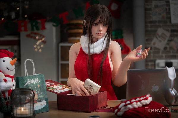 C001 Liuli: 159cm E-cup Christmas Silicone Sex Doll