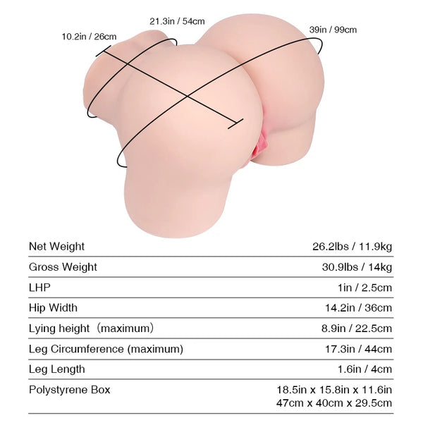 Ginny Fair: Tantaly Sex Doll Torso (Lieferung in 5–7 Tagen)