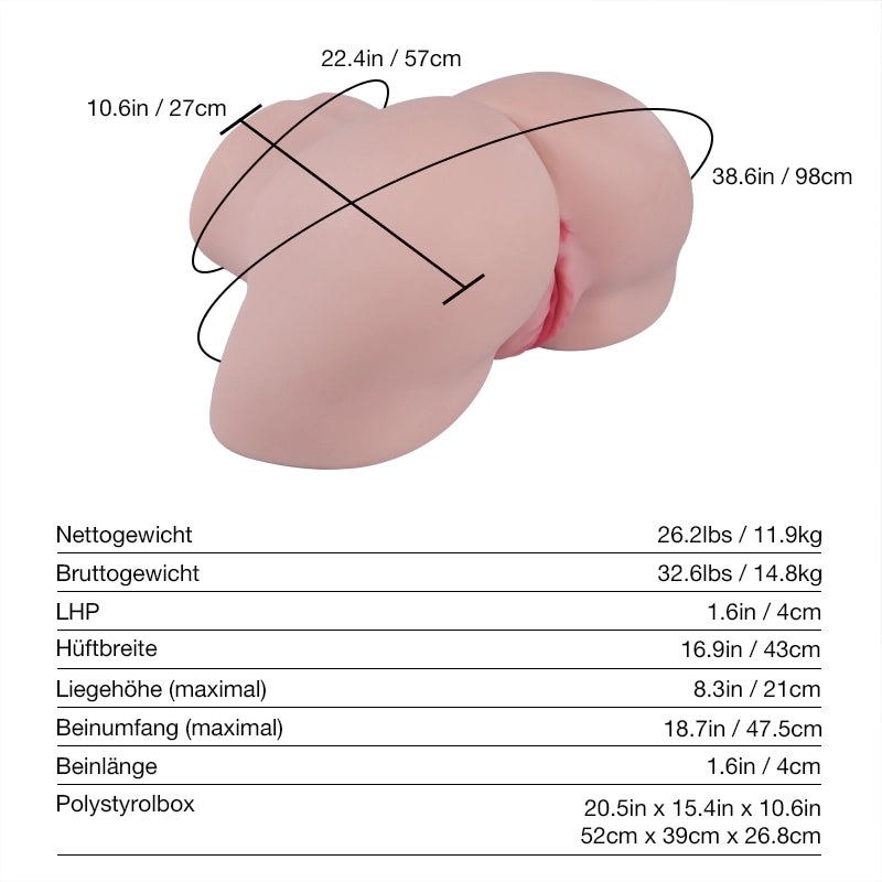 Candice Fair: Tantaly Sex Doll Torso, die realistischste Muschi (Lieferung in 5–7 Tagen)