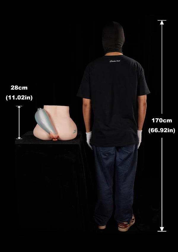 Voluptuous Horse Tail Silicone Butt Torso-PA-Razor-CLM Pro Series