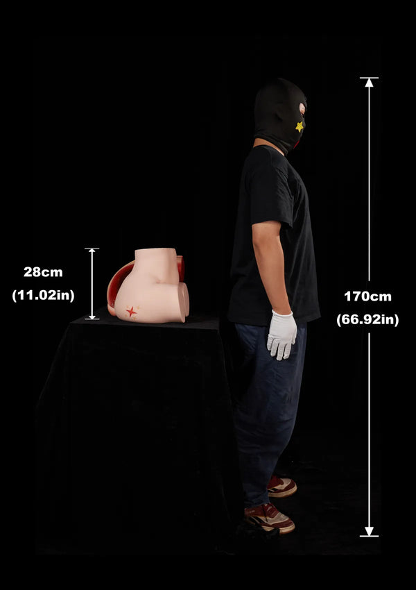 Luxury Horse Tail Silicone Butt Torso-PA-Theory-CLM Pro Series