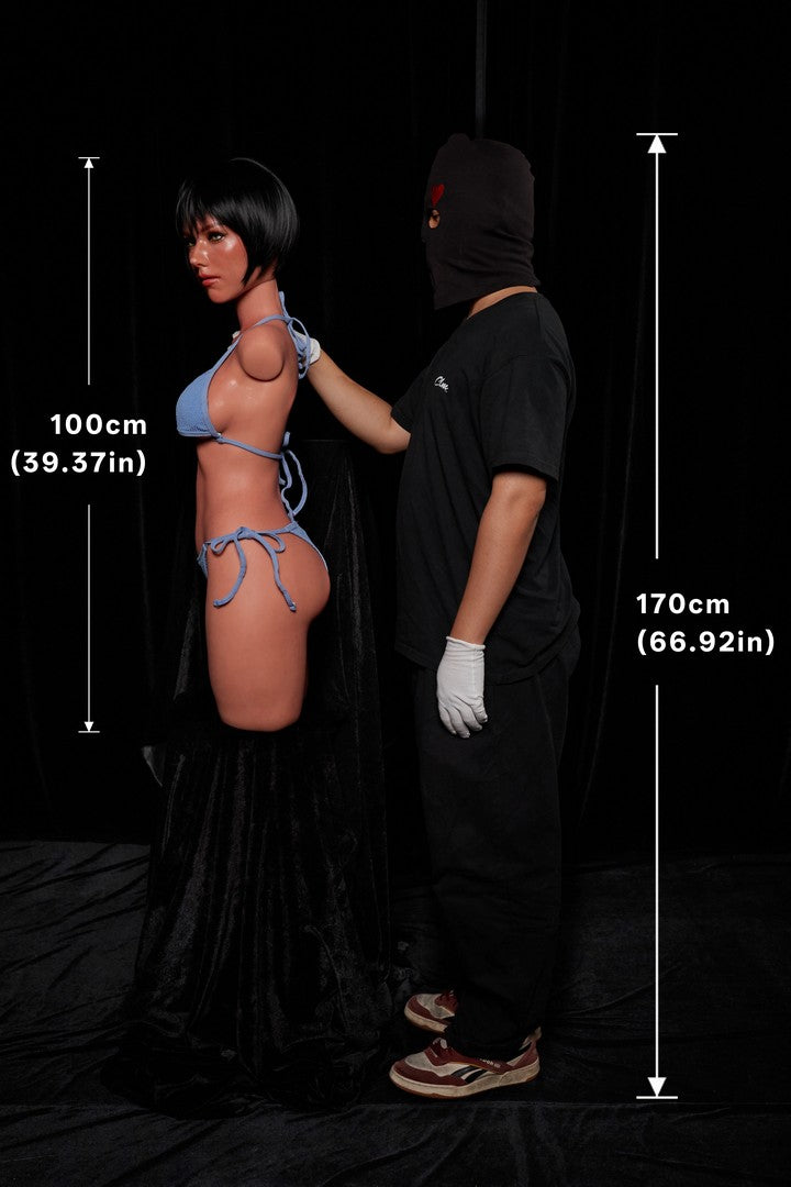 882# Livia: Flat Chested Silicone Sex Doll-Ultra Light Weight Design