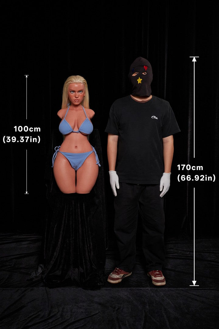883# Fiorna: Flat Chested Silicone Sex Doll-Ultra Light Weight Design