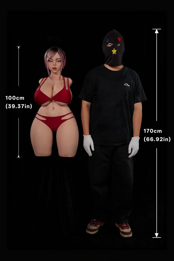 884# Rhea: Flat Chested Silicone Sex Doll-Ultra Light Weight Design