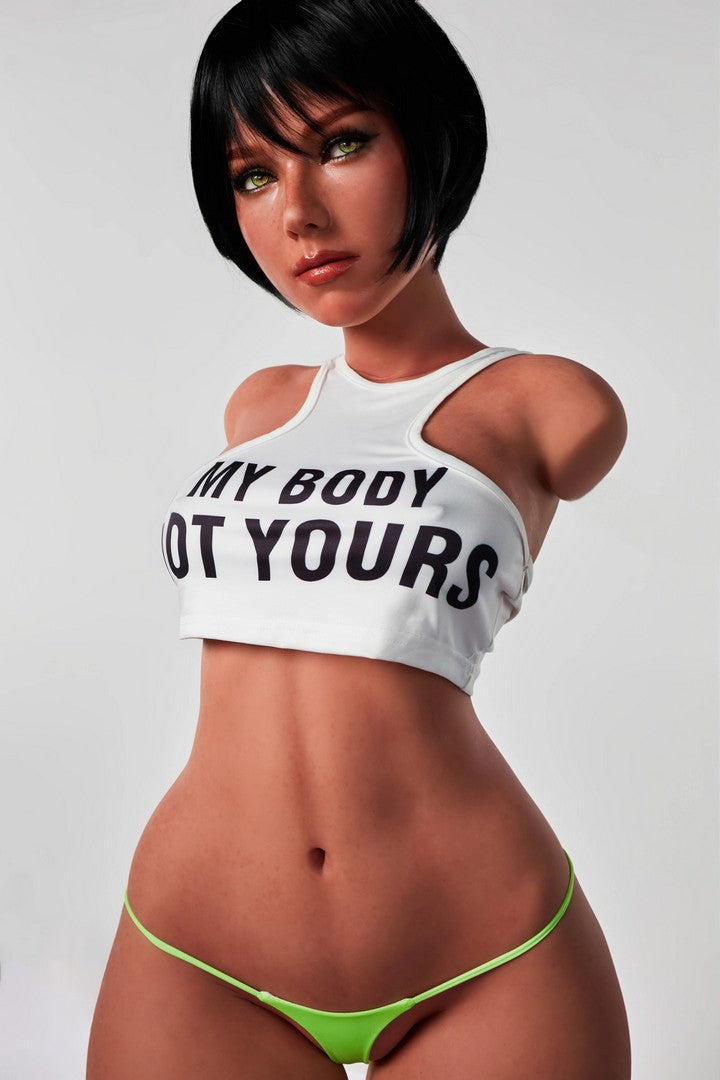 882# Livia: Flat Chested Silicone Sex Doll-Ultra Light Weight Design