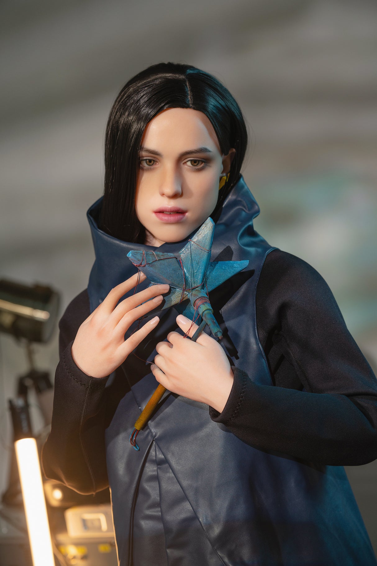 Lockne : Poupée sexuelle en silicone de 168 cm, bonnet E, pour cosplay – Dame du jeu