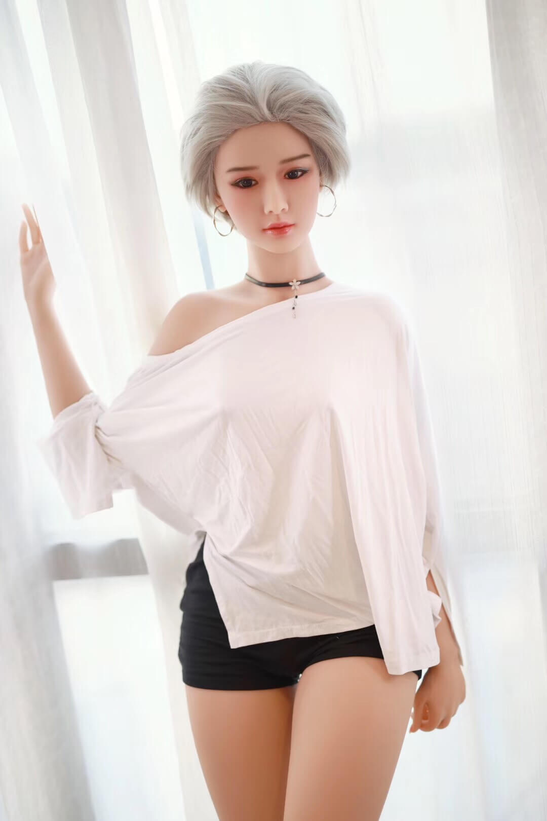 Nicole: JYDoll 163cm D-Cup Realistic Silicone Head TPE Body Sex Doll