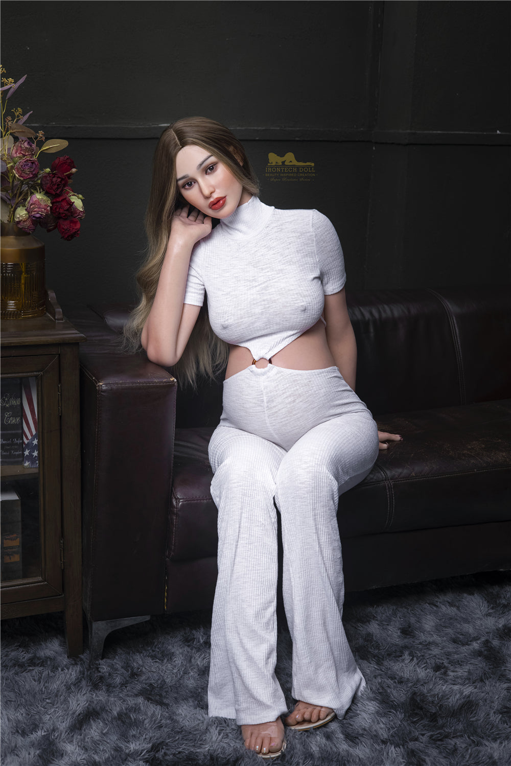 Pearl S19: Premium 158cm D-Cup Pregnant Silicone Sex Doll-Irontech Doll