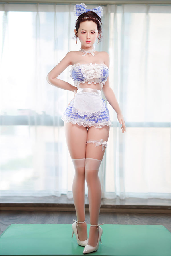 L.Jiu: JYDoll 161cm D-Cup Realistischer Silikonkopf TPE-Körper Sexpuppe