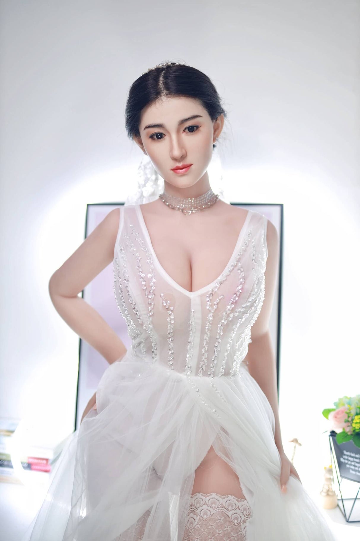 Gia: JYDoll 161cm D-Cup Realistic Silicone Head TPE Body Sex Doll