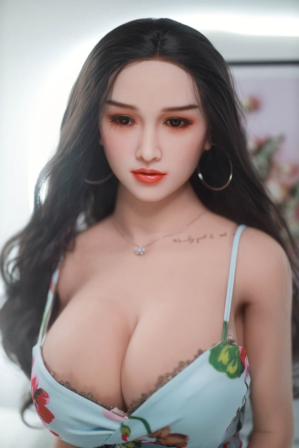 Emily: JYDoll 157cm D-Cup Realistic Silicone Head TPE Body Sex Doll
