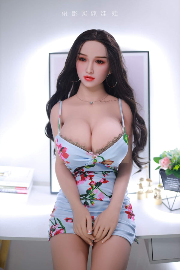 Emily: JYDoll 157cm D-Cup Realistic Silicone Head TPE Body Sex Doll