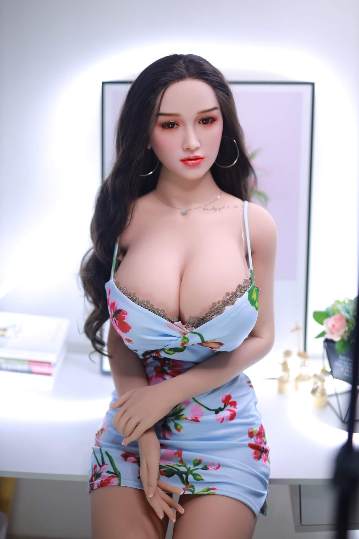 Emily: JYDoll 157cm D-Cup Realistic Silicone Head TPE Body Sex Doll