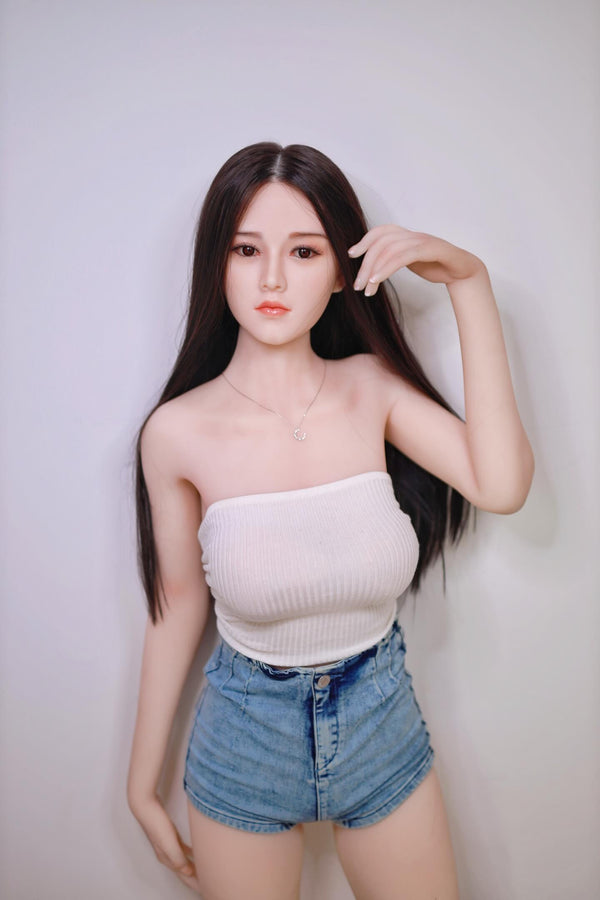H1: JYDoll 157cm D-Cup Realistic Silicone Head TPE Body Sex Doll