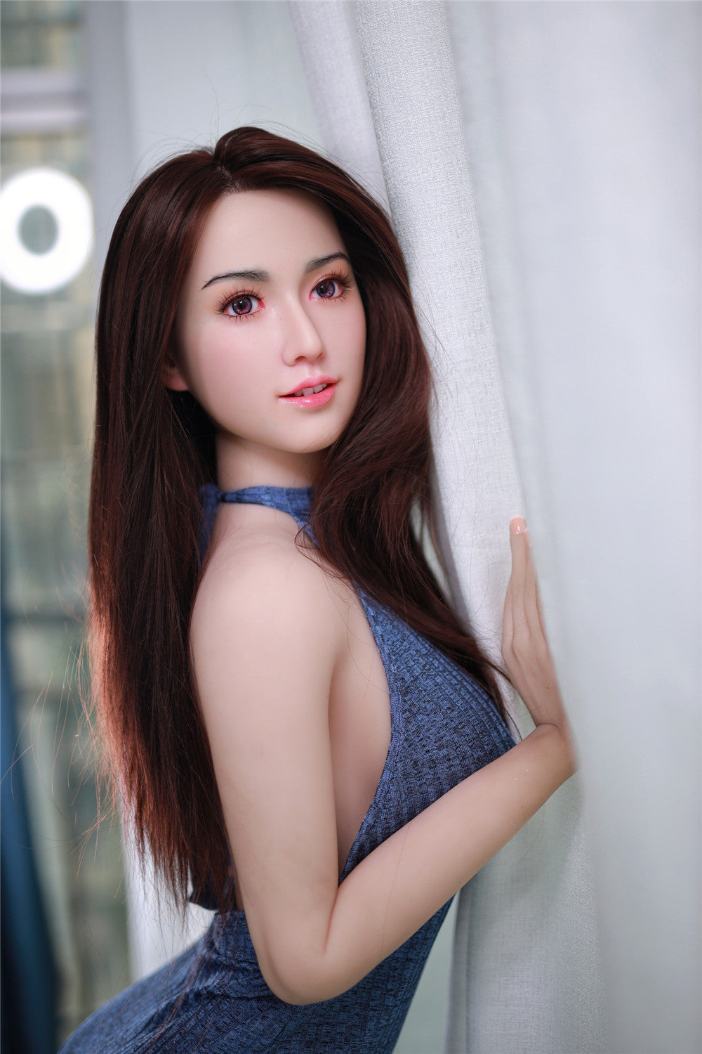 Ling: JYDoll 168cm D-Cup Realistischer Silikonkopf TPE-Körper Sexpuppe