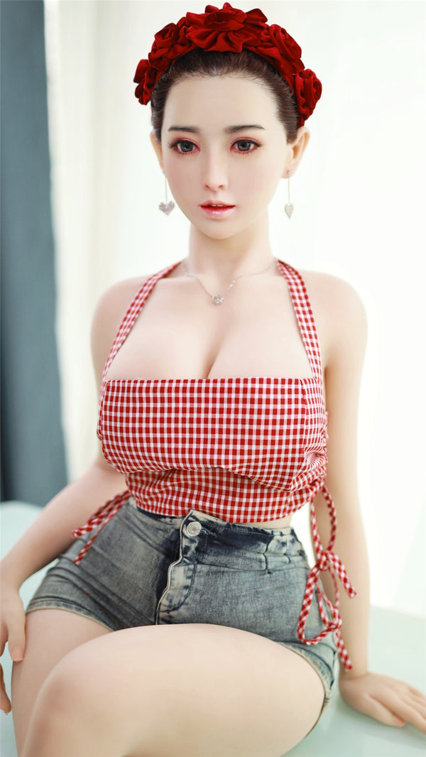 XiuJie: JYDoll 157cm D-Cup Realistic Silicone Head TPE Body Sex Doll