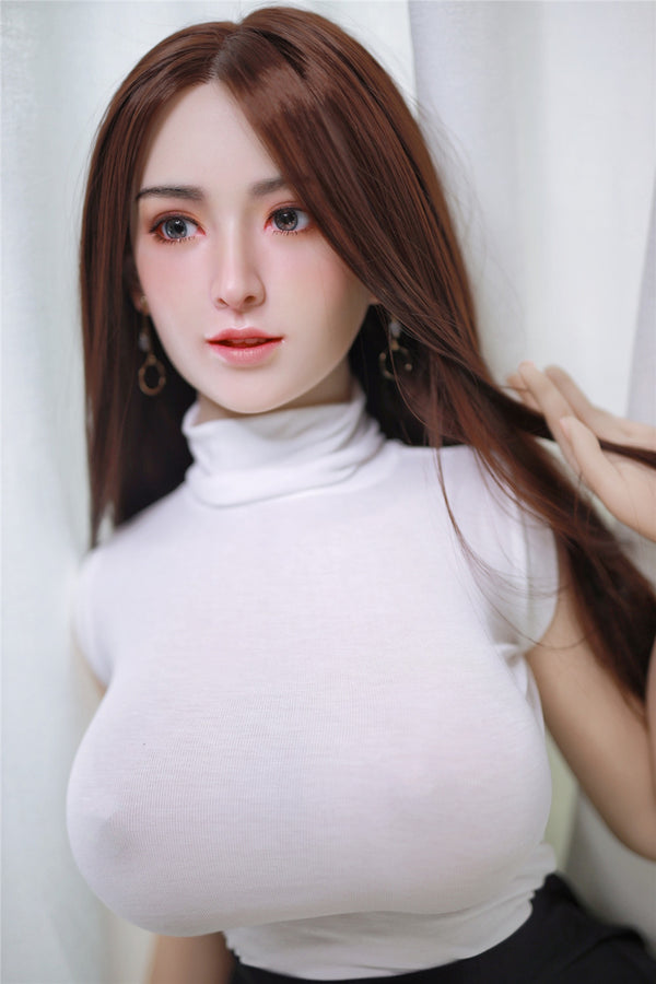 XiaoMei: JYDoll 157cm D-Cup Realistischer Silikonkopf TPE-Körper Sexpuppe