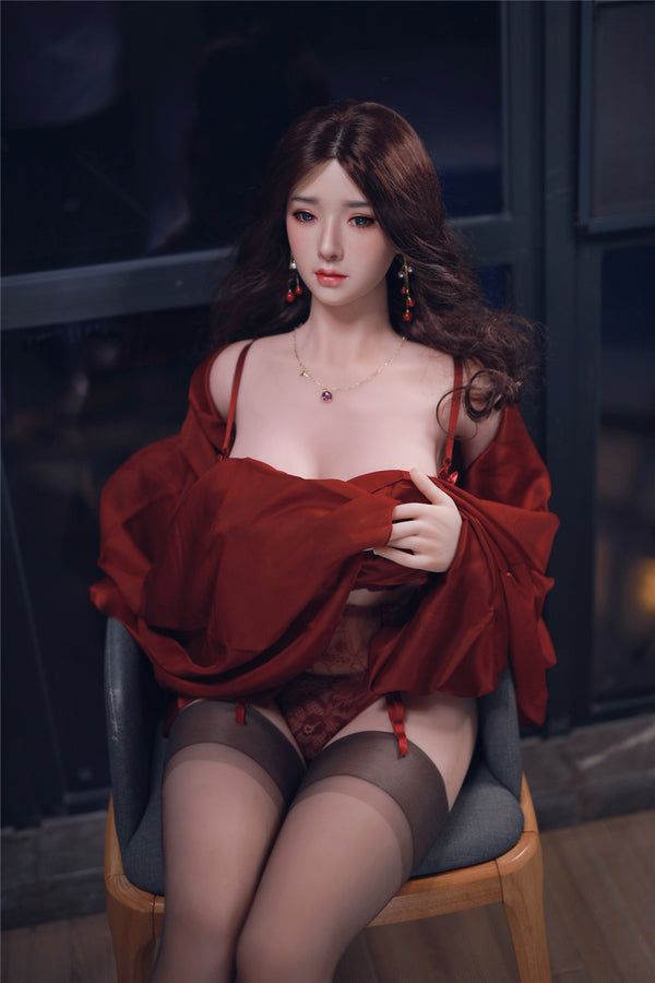 MeiYu: JYDoll 165cm D-Cup Realistischer Silikonkopf TPE-Körper Sexpuppe