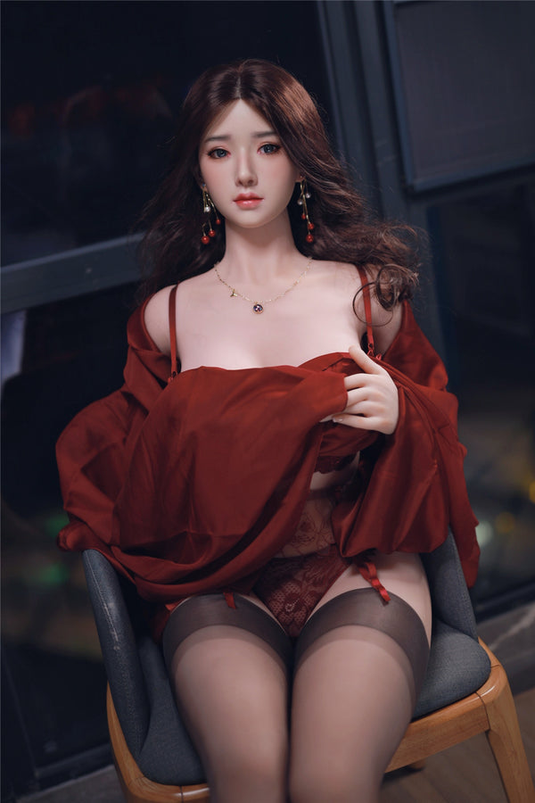 MeiYu: JYDoll 165cm D-Cup Realistischer Silikonkopf TPE-Körper Sexpuppe