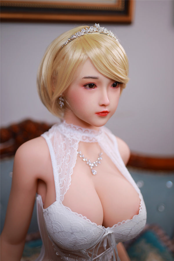 XiaoYa: JYDoll 161cm D-Cup Realistic Silicone Head TPE Body Sex Doll