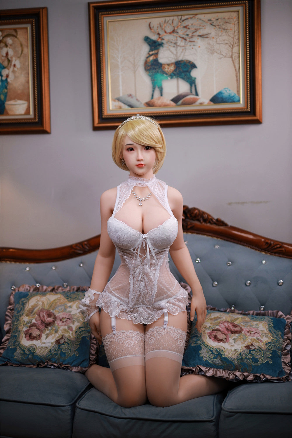 XiaoYa: JYDoll 161cm D-Cup Realistic Silicone Head TPE Body Sex Doll