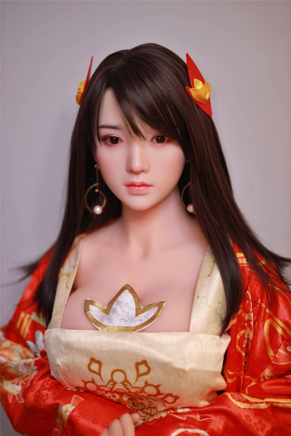 JingJing: JYDoll 161cm D-Cup Realistischer Silikonkopf TPE-Körper Sexpuppe
