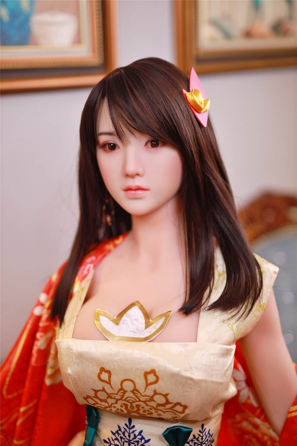 JingJing: JYDoll 161cm D-Cup Realistischer Silikonkopf TPE-Körper Sexpuppe