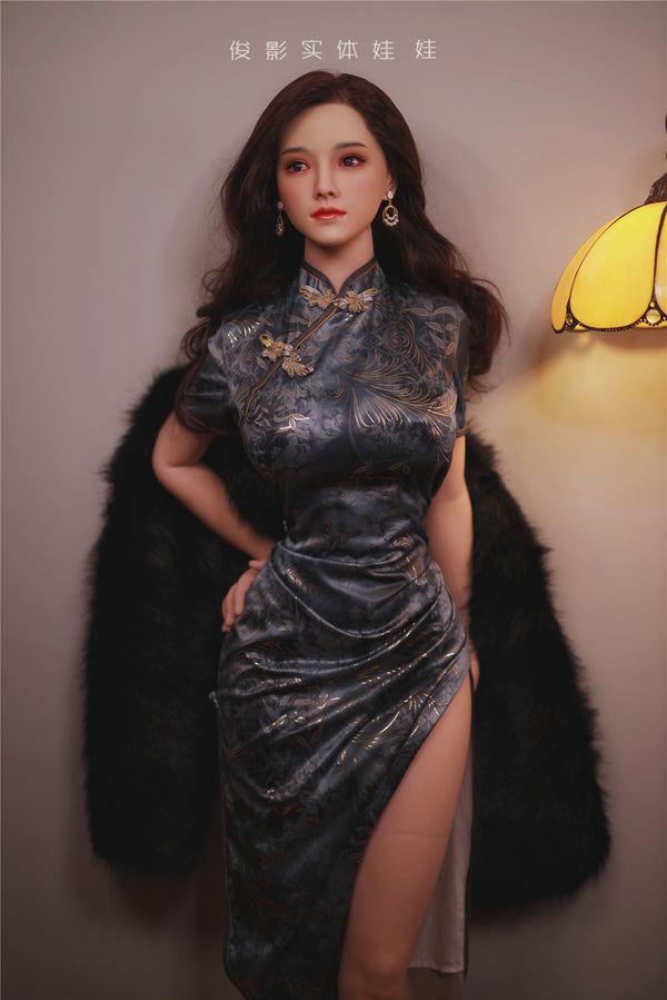 XiangLan: JYDoll 161cm D-Cup Realistischer Silikonkopf TPE-Körper Sexpuppe