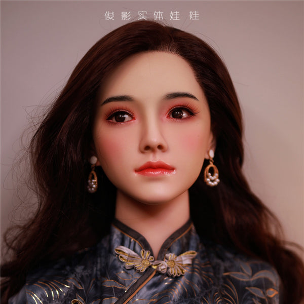 XiangLan: JYDoll 161cm D-Cup Realistischer Silikonkopf TPE-Körper Sexpuppe