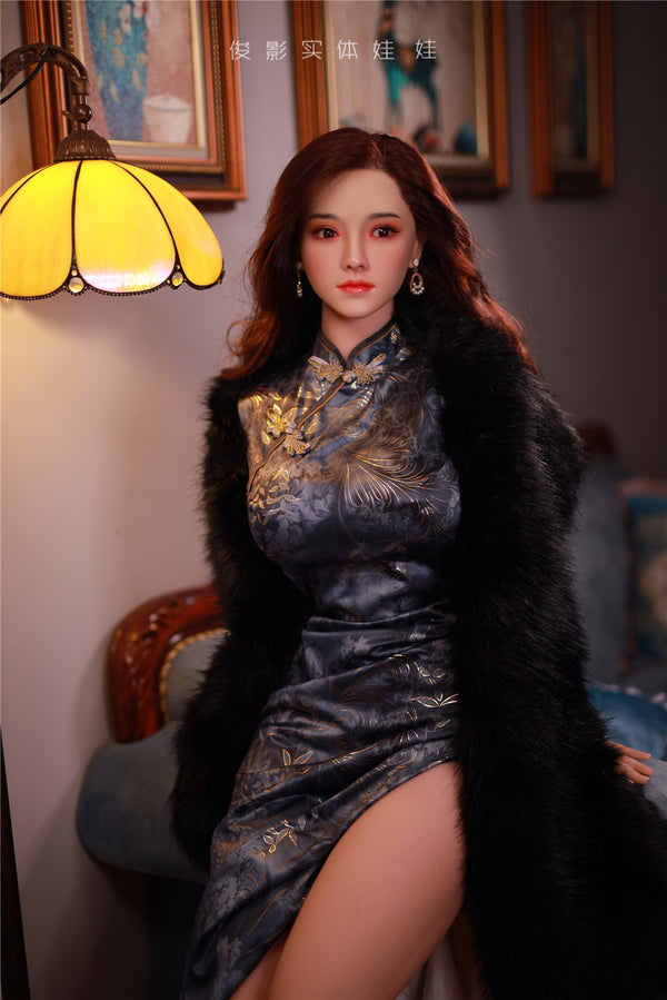 XiangLan: JYDoll 161cm D-Cup Realistischer Silikonkopf TPE-Körper Sexpuppe