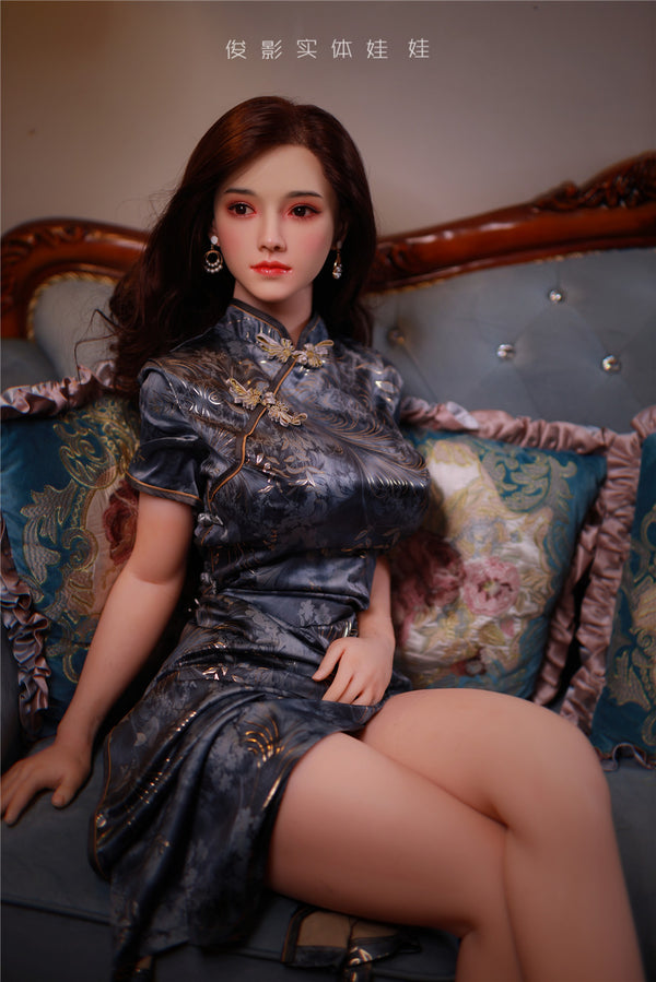 XiangLan: JYDoll 161cm D-Cup Realistischer Silikonkopf TPE-Körper Sexpuppe