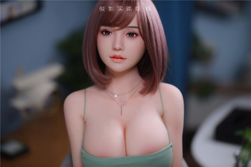 YunXi: JYDoll 161 cm D-Cup Realistischer Silikonkopf TPE-Körper Sexpuppe
